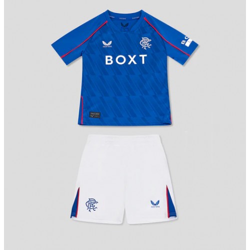 Otroški Nogometni dresi Rangers Domači 2024-25 Kratek Rokav (+ Kratke hlače)